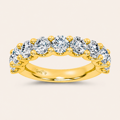 2.97CT Round Cut Lab Grown Diamond Enhancers Ring