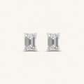 0.50CT Emerald Cut Lab Grown Diamond Earrings
