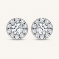 0.5CT Round Cut Lab Grown Diamond Earrings