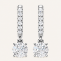 1.10CT Round Cut Lab Grown Diamond Earrings