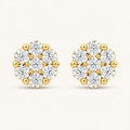 0.25CT Round Cut Lab Grown Diamond Earrings
