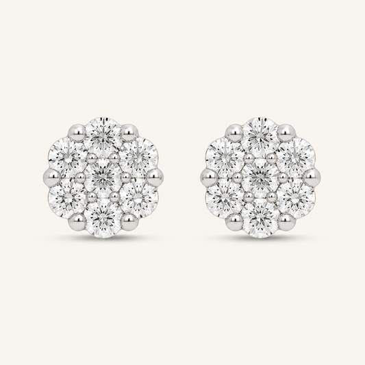 0.50CT Round Cut Lab Grown Diamond Earring