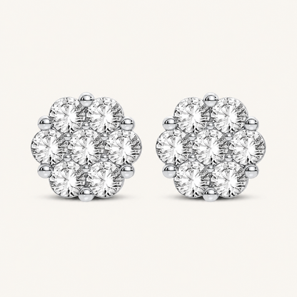 1.00CT Round Cut Lab Grown Diamond Earring
