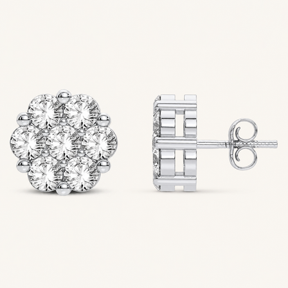 1.00CT Round Cut Lab Grown Diamond Earring