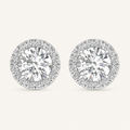 1.16 CT Round Cut Lab Grown Diamond Earrings