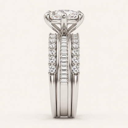 7.33CT Marquise Cut Lab Grown Diamond Cluster Ring
