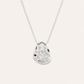 1CT Oval Cut Lab Grown Diamond Organic Design Solitaire Pendant Necklace
