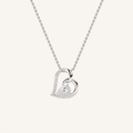 2CT Pear Cut Lab Grown Diamond Heart Shaped Pendant Necklace