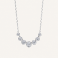 4.5CT Round Cut Lab Grown Diamond Seven Stone Necklace