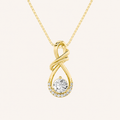 1CT Round Cut Lab Grown Diamond Pendant Necklace