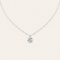 2CT Round Cut Lab Grown Diamond Strata Chic Collection Necklace Pendant