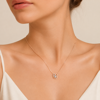 1CT Round Cut Lab Grown Diamond Necklace Pendant