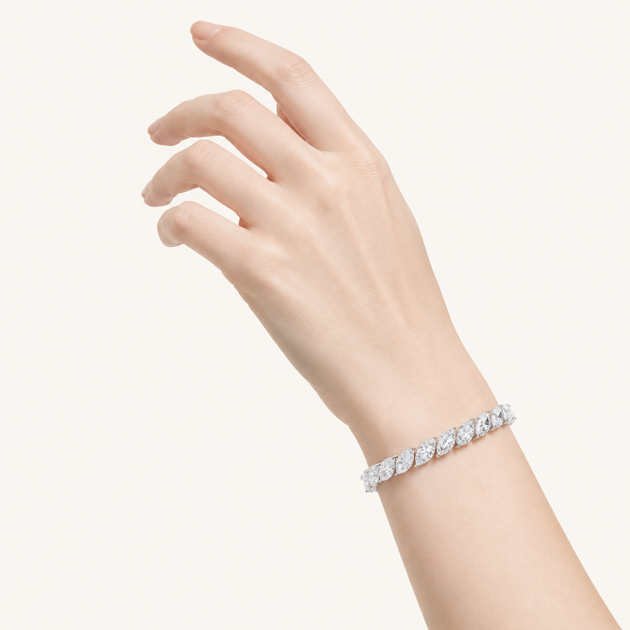 13.5CT Marquise Cut Lab Grown Diamond Tennis Bracelet