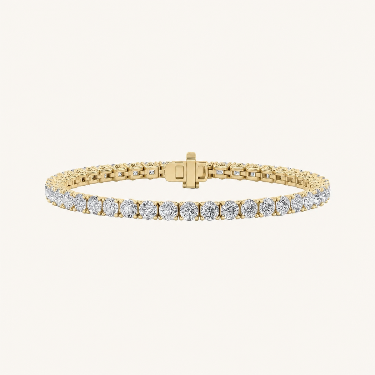10CT Round Cut Lab Grown Diamond Tennis Bracelet