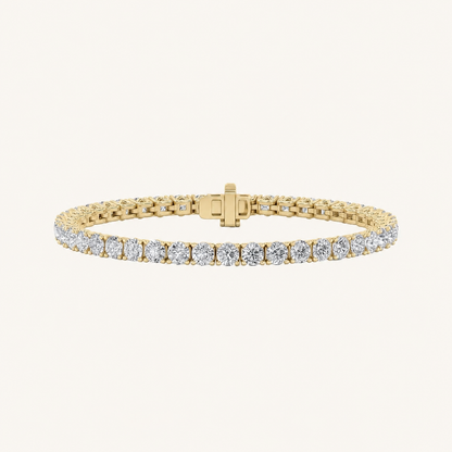 10CT Round Cut Lab Grown Diamond Tennis Bracelet