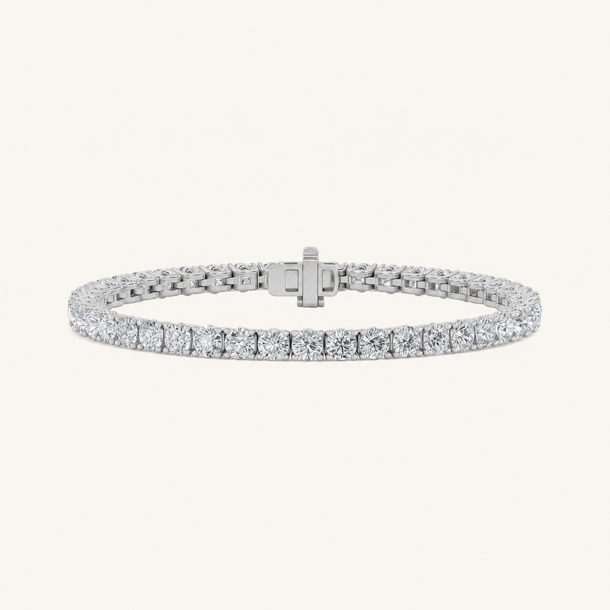 10CT Round Cut Lab Grown Diamond Tennis Bracelet
