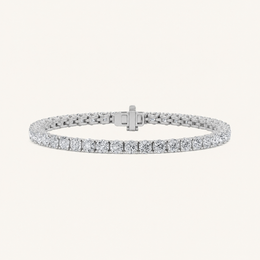 10CT Round Cut Lab Grown Diamond Tennis Bracelet