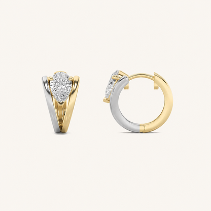 1.5CT Pear Cut Lab Grown Diamond Fashion Earrings