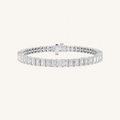 12.5CT Emerald Cut Lab Grown Diamond Tennis Bracelet
