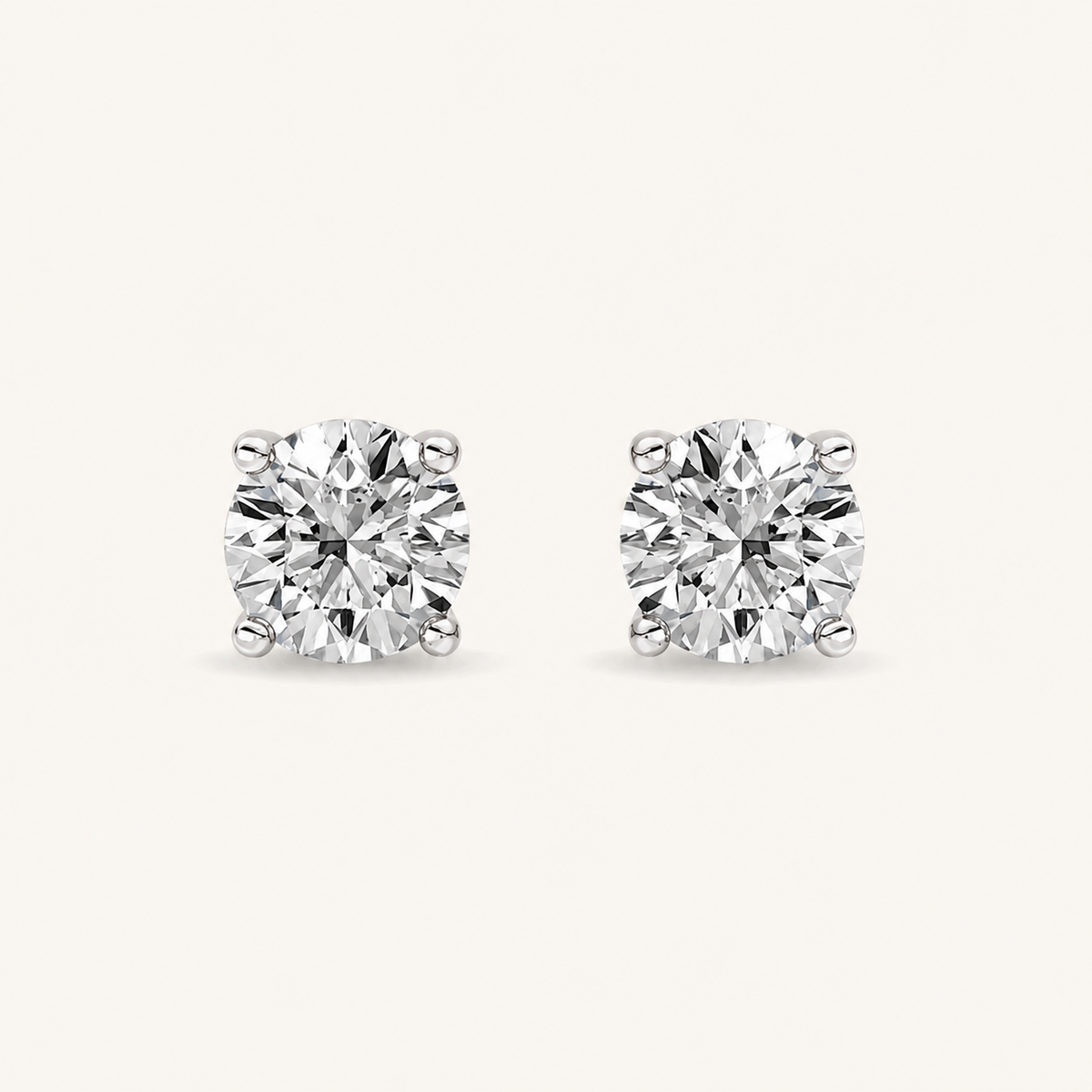 1.5CT Oval Cut Lab Grown Diamond Solitaire Accent Huggie Earrings