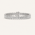 16.5CT Marquise Cut Lab Grown Diamond Tennis Bracelet