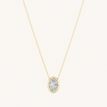 1 Ct Oval Lab Grown Diamond Pendant Necklace