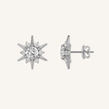 2CT Round Cut Lab Grown Diamond Astralis Earrings
