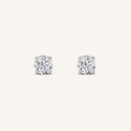 6CT Round Cut Lab Grown Diamond Classic Basket Set Stud Earrings