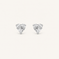 2CT Heart Cut Lab Grown Diamond Heart Shaped Earrings