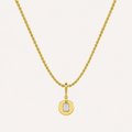 1 Ct Emerald Lab Grown Diamond Dog Tag Pendant Necklace