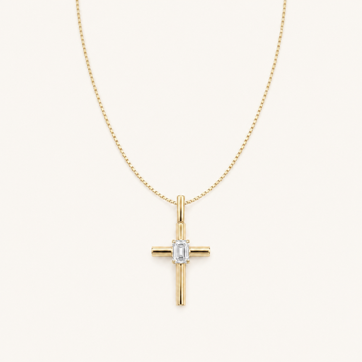 0.5CT Round Cut Lab Grown Diamond Pendant Necklace