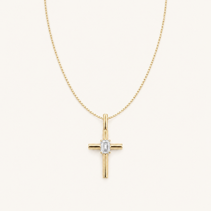 0.5CT Round Cut Lab Grown Diamond Pendant Necklace