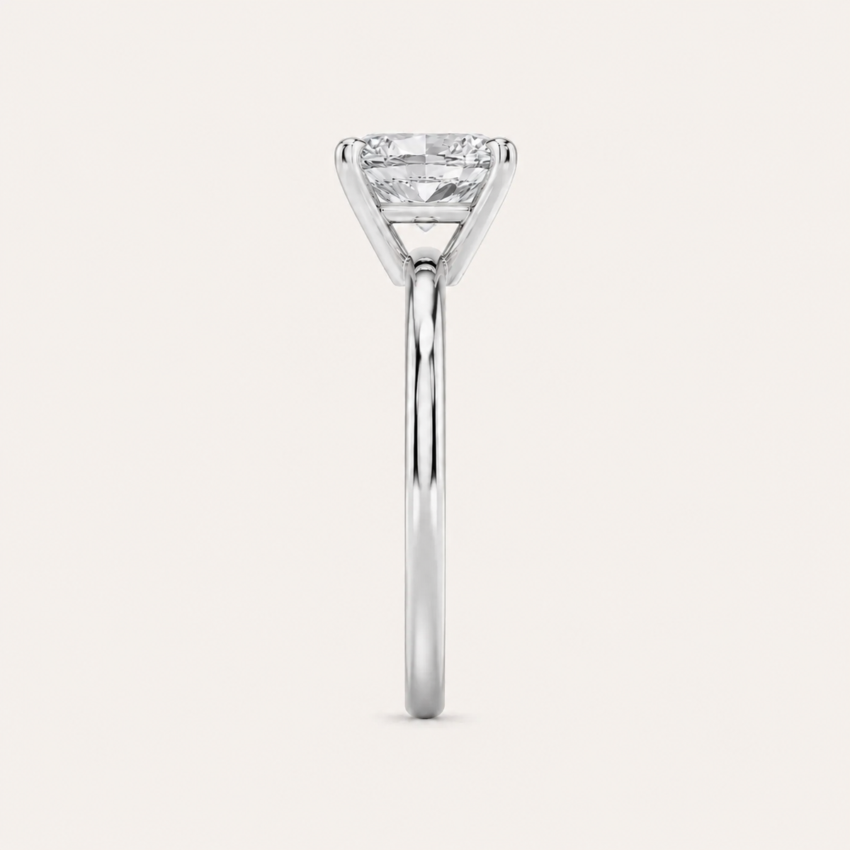 1.50 CT Radiant Cut Lab Grown Diamond Solitaire Ring