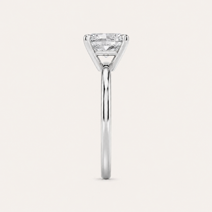 1.50 CT Radiant Cut Lab Grown Diamond Solitaire Ring