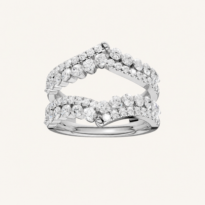1CT Round Cut Certified Lab Grown Diamond Band