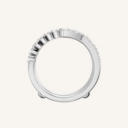 1CT Round Cut Certified Lab Grown Diamond Band