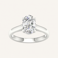 2CT Oval Cut Lab Grown Diamond Solitaire Ring