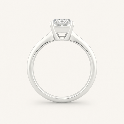 2CT Princess Cut Lab Grown Diamond Solitaire Ring