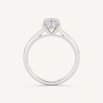 1.00CT Pear Cut Lab Grown Diamond Solitaire Engagement Ring