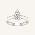 1.00CT Pear Cut Lab Grown Diamond Solitaire Engagement Ring