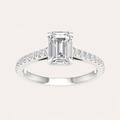 1.25CT Emerald Cut Lab Grown Diamond Solitaire Ring