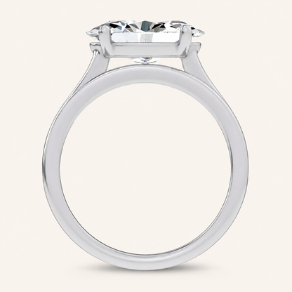 3.57CT Oval Cut Certified Lab Grown Diamond Bridal Set