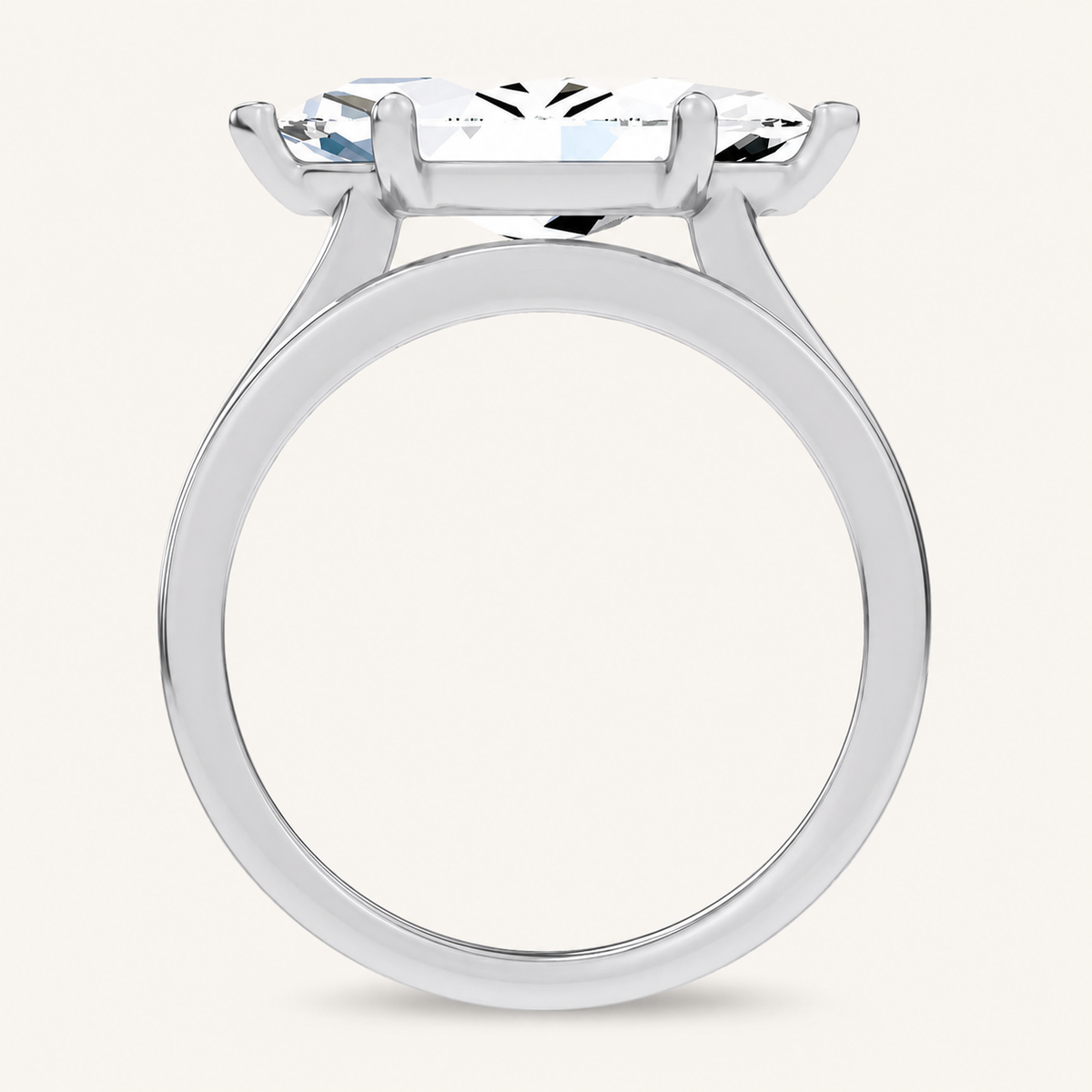 3.57CT Marquise Cut Certified Lab Grown Diamond Bridal Set