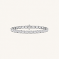 12CT Emerald Cut Lab Grown Diamond Tennis Bracelet