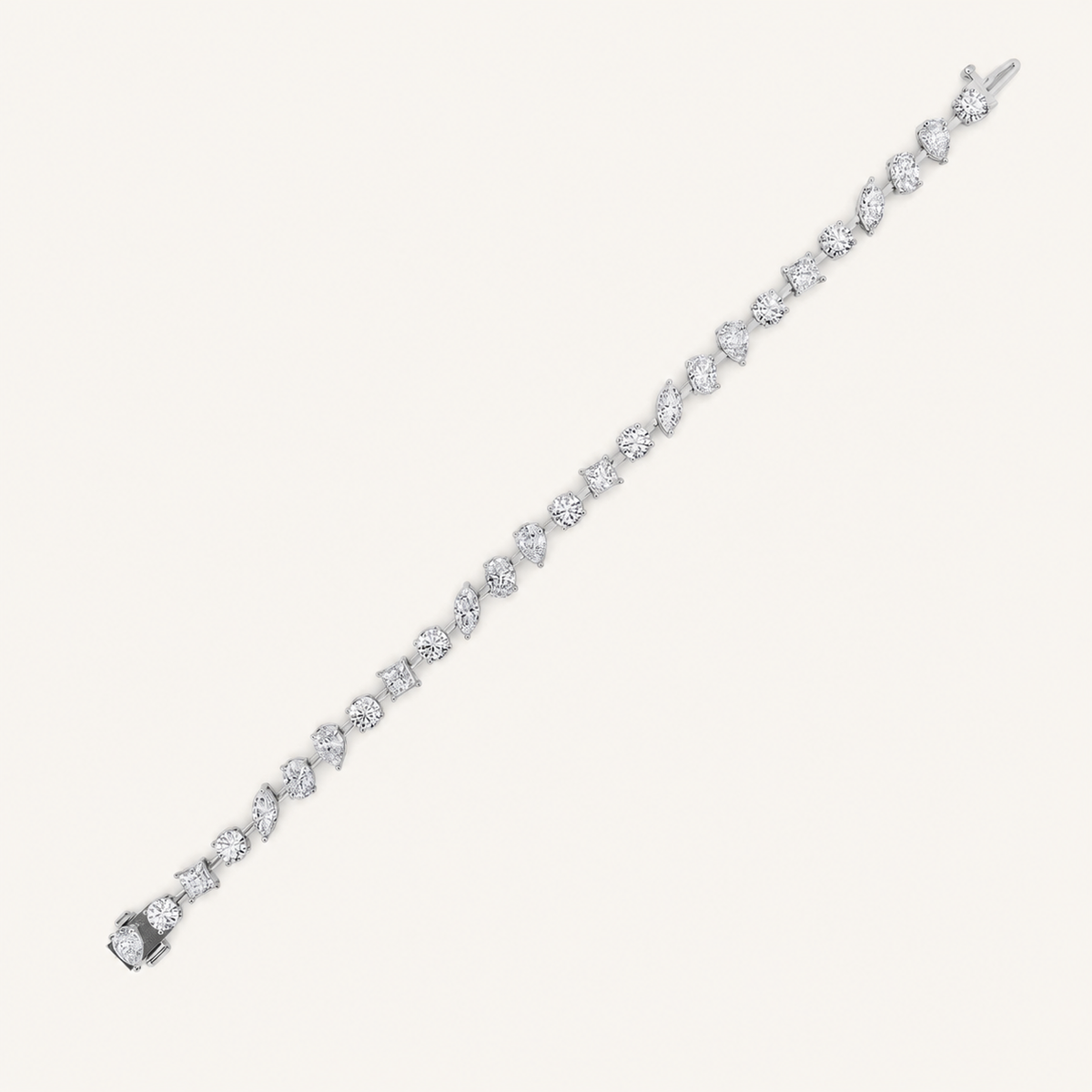 10.25CT Mixed Cut Lab Grown Diamond Bracelet