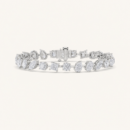 10.25CT Mixed Cut Lab Grown Diamond Bracelet