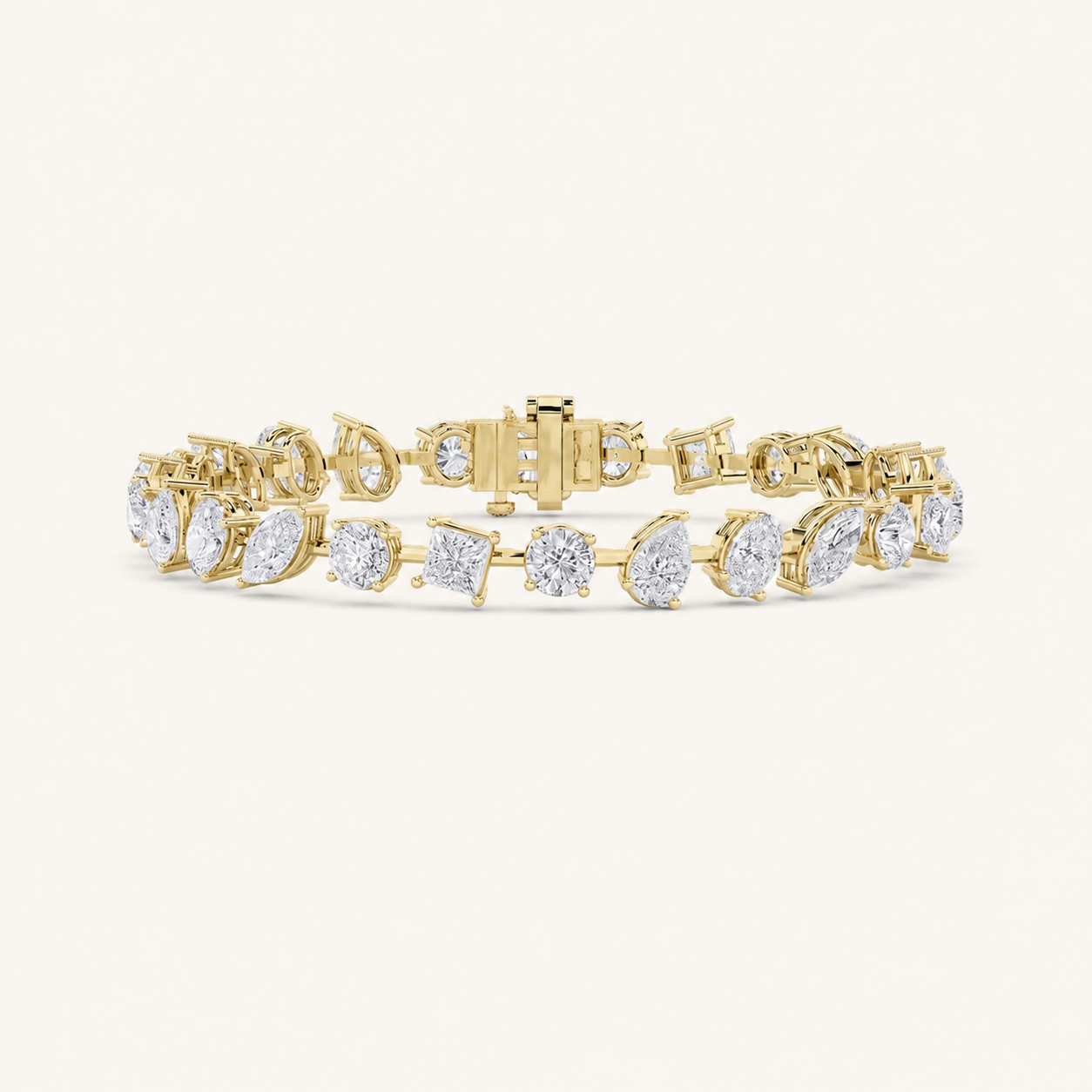 10.25CT Mixed Cut Lab Grown Diamond Bracelet