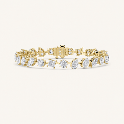10.25CT Mixed Cut Lab Grown Diamond Bracelet