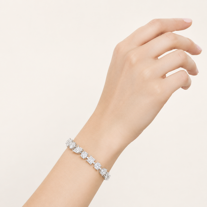 10.25CT Mixed Cut Lab Grown Diamond Bracelet