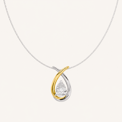1.50 CT Pear Cut Lab Grown Diamond Fancy Pendant